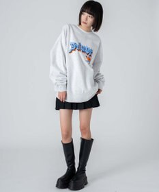 WEGO 【ユニセックス着用ITEM/MLサイズ展開】別注BENDAVISバブルロゴプルオーバー