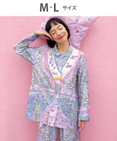 tsumori chisato SLEEP ツモリチサト パジャマ 綿100%(本体) サテン 長袖 長ズボン レディース UDX506/ワコール