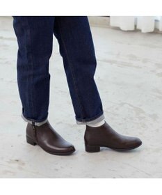 ing <ing>【WEB限定】【レイン対応】サイドファスナーショートブーツ