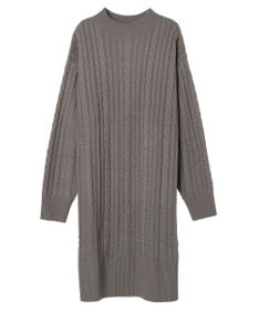 Green Parks ケーブルニットミニワンピース
