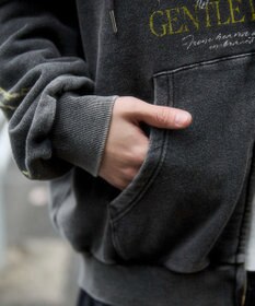 WEGO 【ユニセックス着用ITEM】ブリーチグラフィックZIPパーカー