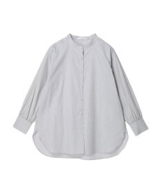 Green Parks パール釦ストライプシャツ