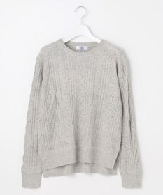 J.PRESS LADIES NEP クルーネック ケーブルニット