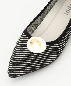 steppi 【洗える/撥水】メタルパーツ付 ポインテッド パンプス