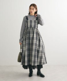 Green Parks ・ＳＵＧＡＲ　ＳＰＯＯＮ　チェックギャザーワンピース