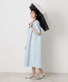 MOONBAT 【一級遮光/晴雨兼用日傘】ランバン オン ブルー (LANVIN en Blue)  折りたたみ日傘 フラワーグリッター