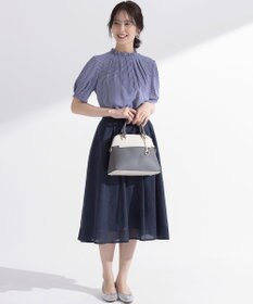 組曲 ライトデシンフリル襟 ブラウス