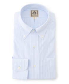 J.PRESS MEN 【接触冷感 / 吸水速乾 / UVカット / 高通気性】【SMART TECH】 ロンドンストライプ ジャージーシャツ サックスブルー系1