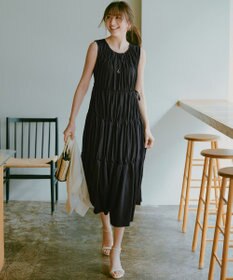 ANY SIS 【WEB・一部店舗限定】ティアード ワンピース