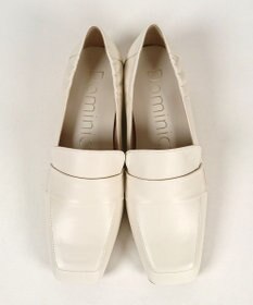 Dominic3 晴雨兼用 サイドギャザー ソフトレザーローファー