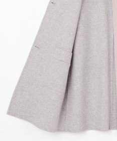 J.PRESS LADIES L 【リバーシブル】ウールナイロン リバー ミドル コート