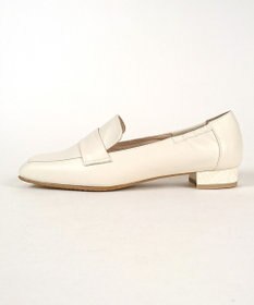 Dominic3 晴雨兼用 サイドギャザー ソフトレザーローファー