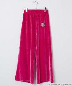 WEGO 【サンリオ】HELLOKITTYコラボベロアパンツ