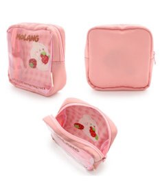 Mother garden 【2/15(日)で販売終了】 マザーガーデン MOLANG モラン スクエアポーチ 《 桃色 / 茶色 》 単品