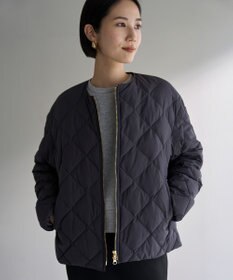 UNFILO 【TAION×UNFILO】キルティングダウン ショート丈ブルゾン