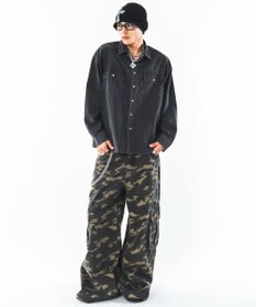 WEGO 【ユニセックス着用ITEM】スーパーフレアカーゴパンツ