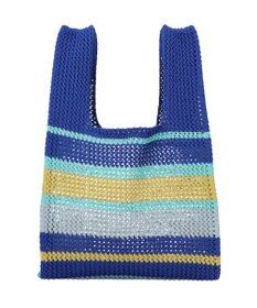 earth music&ecology マルチボーダーニットバッグ