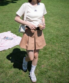 WEGO ワンポイントデザインリブT