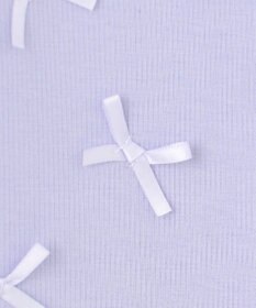 ANY KIDS スナップボタン リボンカーディガン