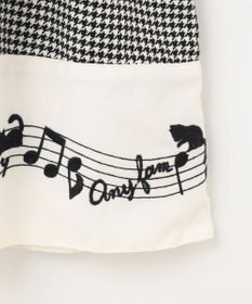 ANY KIDS モノトーン音符ジャンパースカート