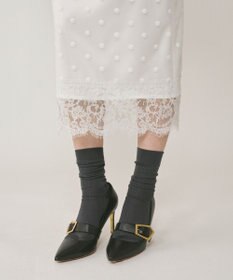 GRACE CONTINENTAL ドットチュールタイトスカート