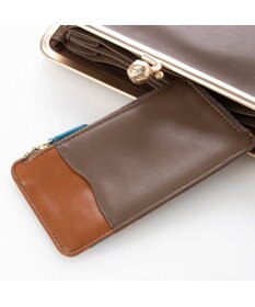 UNBILLION perche フラグメントケース付きアンティーク調ガマグチ長財布