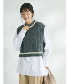 CRAFT STANDARD BOUTIQUE ２ＷＡＹケーブルニットベスト