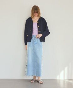 GRACE CONTINENTAL ニットフーディブルゾン