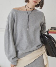 WEGO 【ANGIE VINTAGE/SETUP対応アイテム】オフショルダー裏毛スウェット