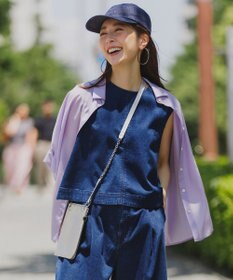 UNFILO L UNFILO DENIM LIGHT ノースリーブブラウス