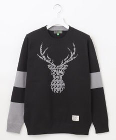PW CIRCULUS 【イージーケア/軽量】【MEN】 DEER モチーフニット