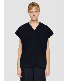 JOSEPH マーセライズコットン　Vネックトップス