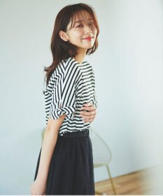 Feroux 【UVケア】リボンスリーブドルマン Tシャツ