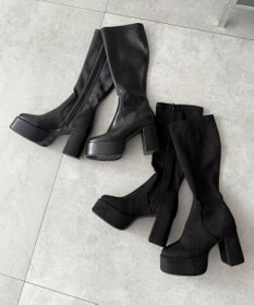 WEGO ストレッチヒールロングブーツ