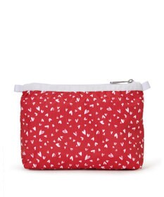 LeSportsac COSMETIC CLUTCH/レッドミニハーツホワイト