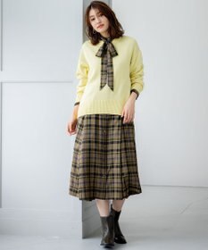 組曲 L カシミヤブレンドバルキープルオーバー ニット