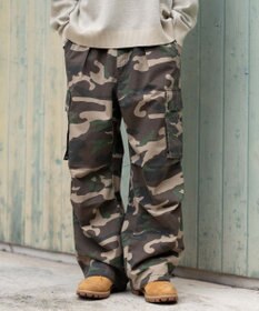 WEGO 【ユニセックス着用ITEM/SMLサイズ展開】イージーワイドカーゴパンツ