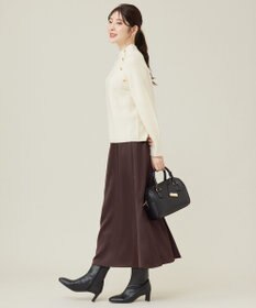 ANY SIS 【洗える】ボトルネックボタンポイントAir ニット