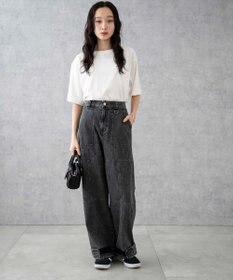 WEGO デニムベイカーステッチパンツ