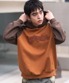 WEGO ラグランプルパーカー