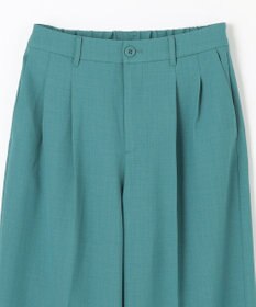 ANY 【洗濯機可能/ウエストゴム】美脚２タック ワイドパンツ