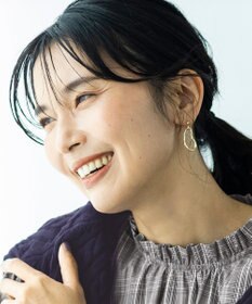 ANY 【WEB限定】メタルリングピアス(両耳用)