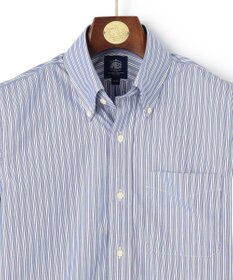 J.PRESS MEN 【PREMIUM PLEATS / 形態安定】イングリッシュストライプ ドレスシャツ / B.D.
