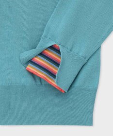 Paul Smith 【洗える】ストライプ カフス カーディガン