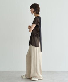 YECCA VECCA ビンテージサテンイージーワイドパンツ