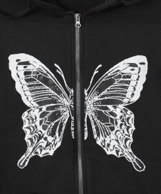 WEGO バタフライBIGZIPパーカー