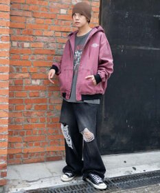 WEGO 【ユニセックス着用ITEM/MLサイズ展開】ワーカーズフードブルゾン