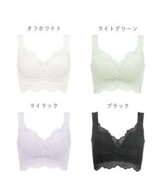 BRADELIS New York 【BRADELIS Me / ノンワイヤー・バストアップ】レーシィオールインワンブラ 日中も就寝時も快適に補正するブラ