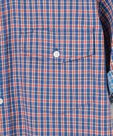 J.PRESS MEN オーガニックコットンダブルチューブマルチチェック シャツ