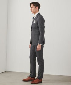 GOTAIRIKU ロングセラー【洗える/折り目加工/シワになりにくい/ウエストアジャスター】ウォッシャブル サマーウール100％パンツ_定番色(ノータック)25年モデル